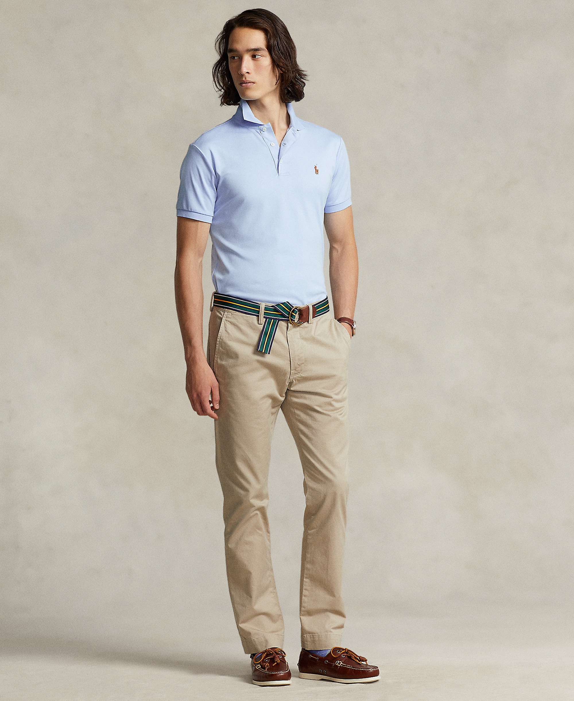 Polo Ralph Lauren Men's Classic-Fit Soft Cotton Polo Shirt - Office Blue