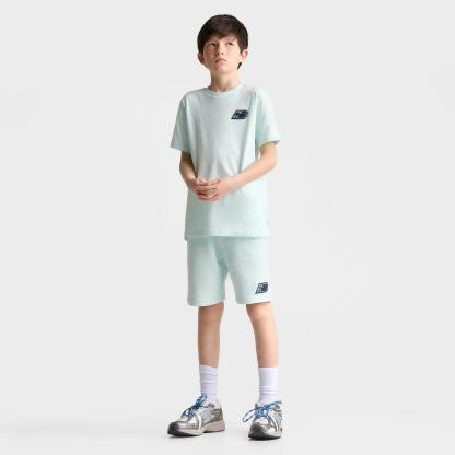 Boys' Big Kids' New Balance Chenille Logo T-Shirt - Glint Blue - view 2