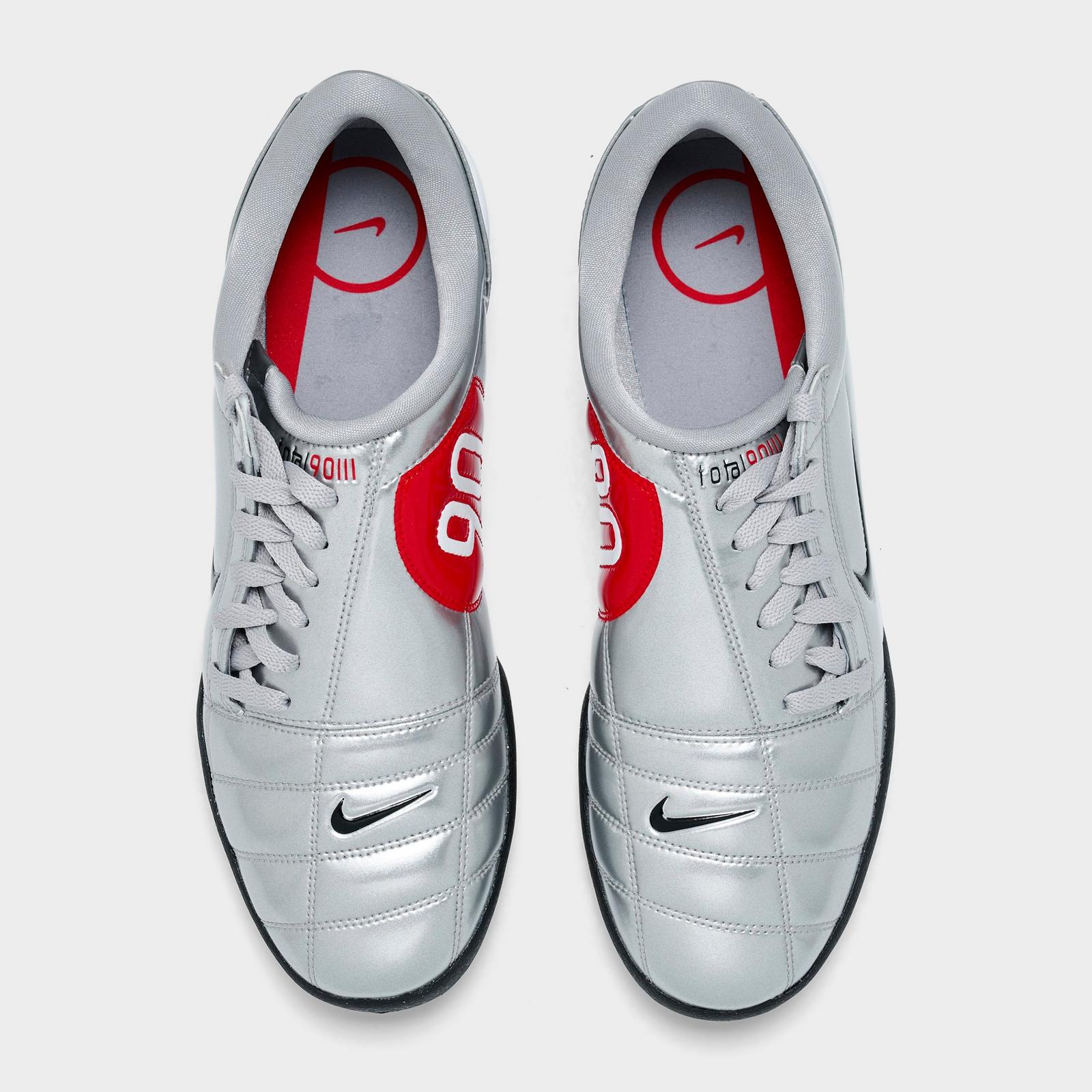 Men's Nike Total 90 Casual Shoes - Metallic Silver/Black