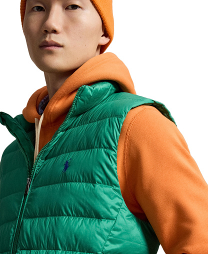 Polo Ralph Lauren Men's The Colden Packable Down Vest - Erin Green