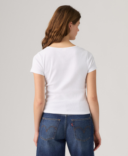 Levi's Women's Austen Button-Up Short-Sleeve Top - Bright White