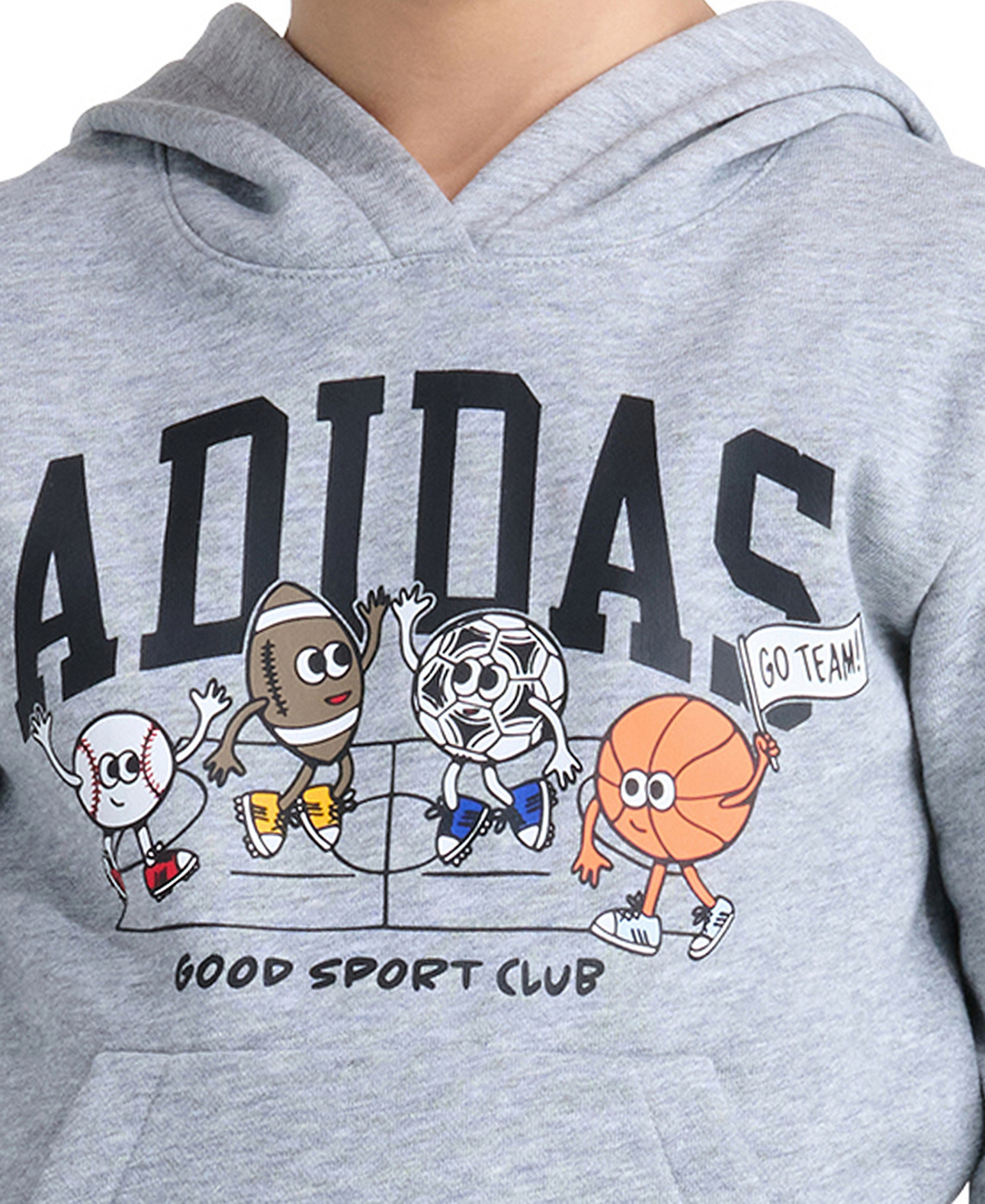adidas Boys' 2T-7 Long-Sleeve Hoodie and Pants, 2-Piece Set - Medium Gray Heather