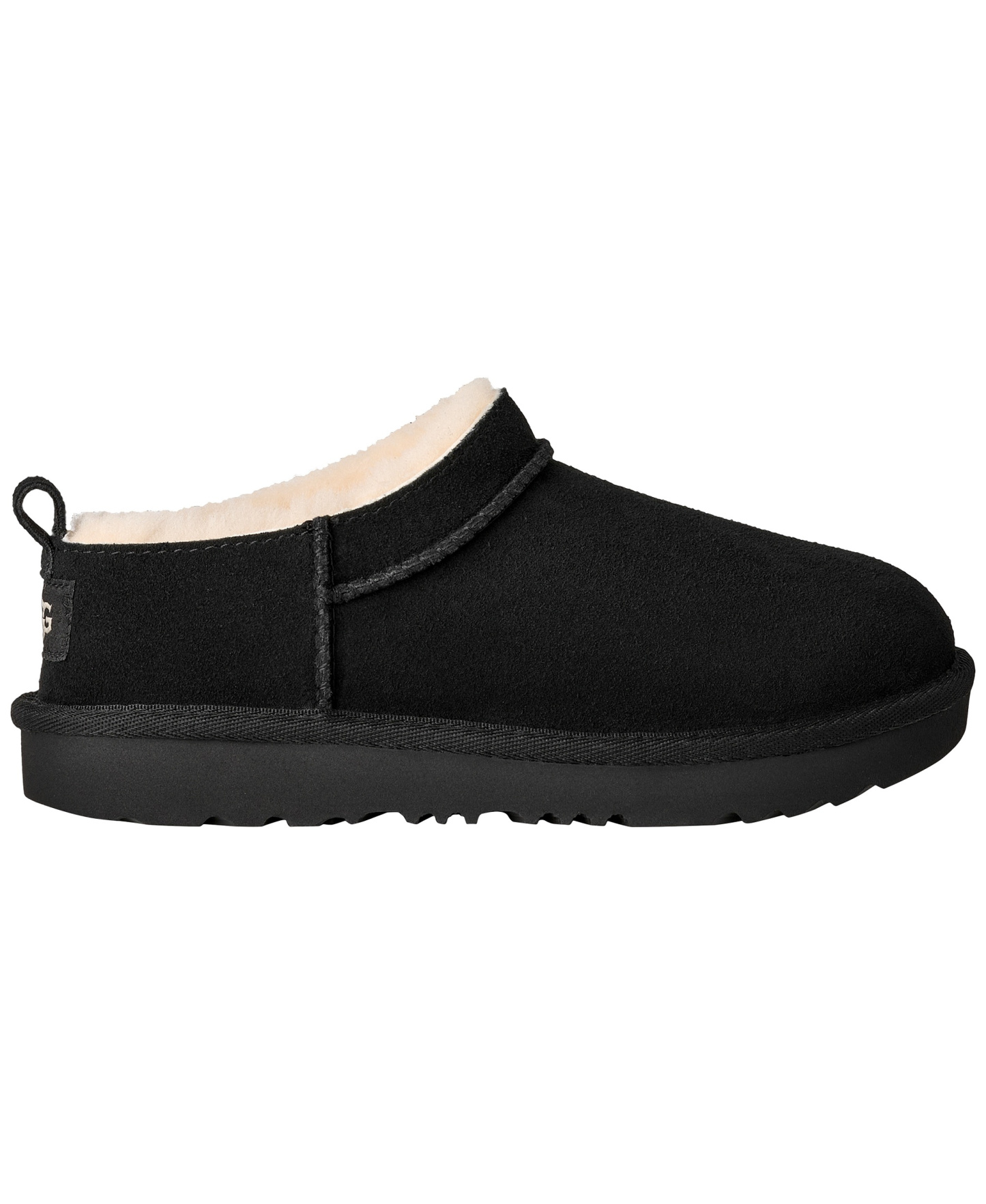UGG® Kids' Classic Micro Slip-On Booties - Black
