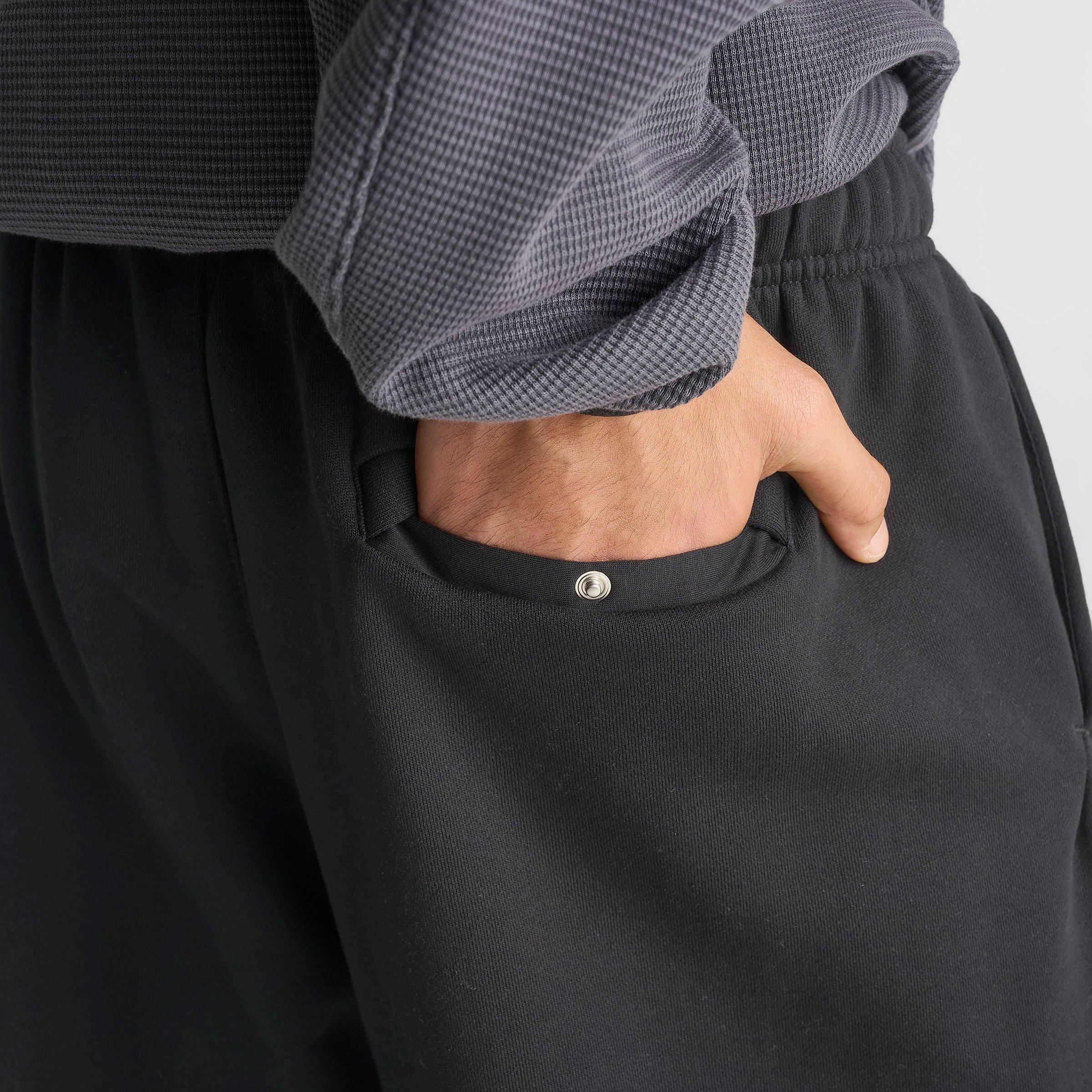Men's Nithtke Solo Swoosh Cuffed Sweatpants - Black/Sail