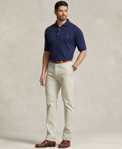 Polo Ralph Lauren Men's Big & Tall Solid Polo Shirt - Refined Navy