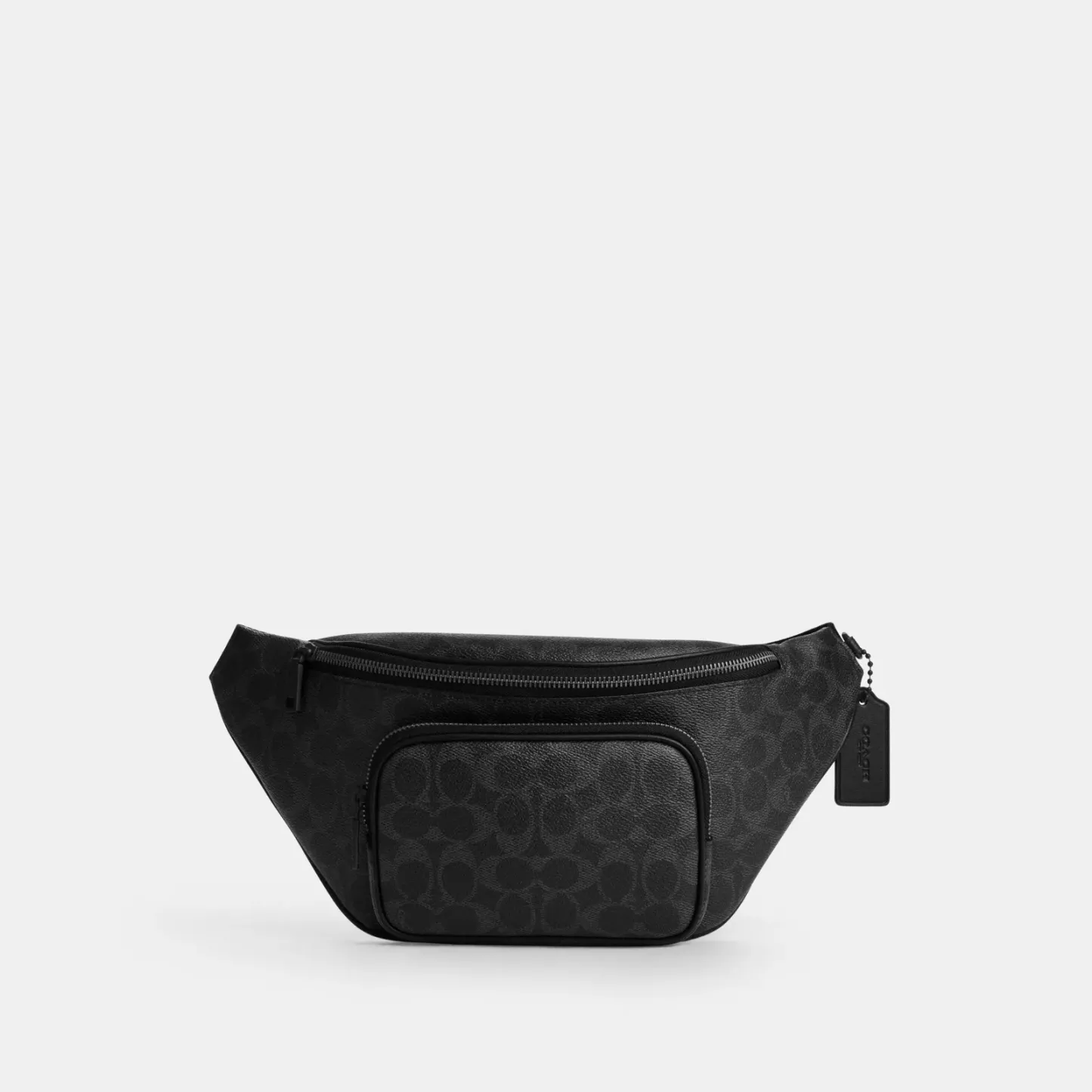 Travis Belt Bag 35 In Signature Canvas - Matte Black/Black Signature