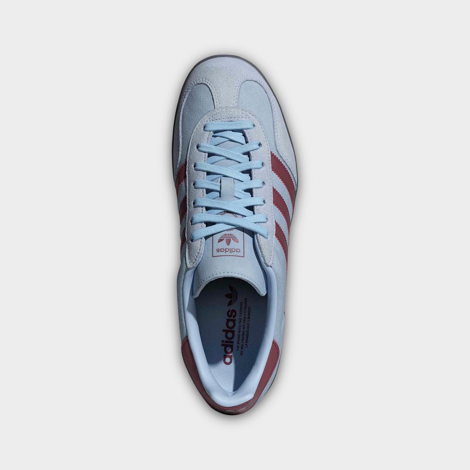 Men's adidas Originals Gazelle Indoor Casual Shoes - Clear Sky/Noble Maroon/Crystal Sky - view 5
