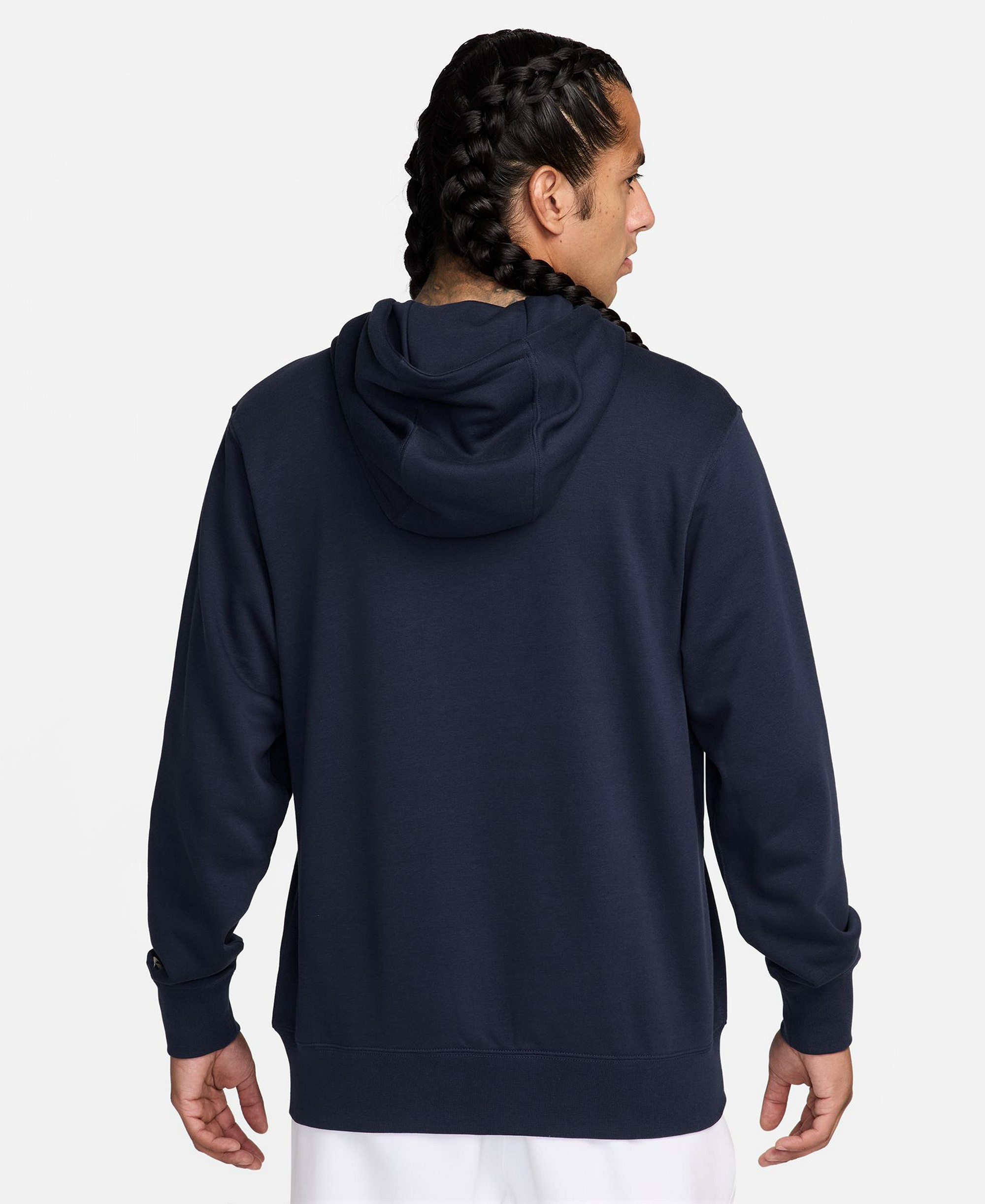 Nike Men's Sportswear Club French Terry Full-Zip Hoodie - Obsidian/Light Khaki