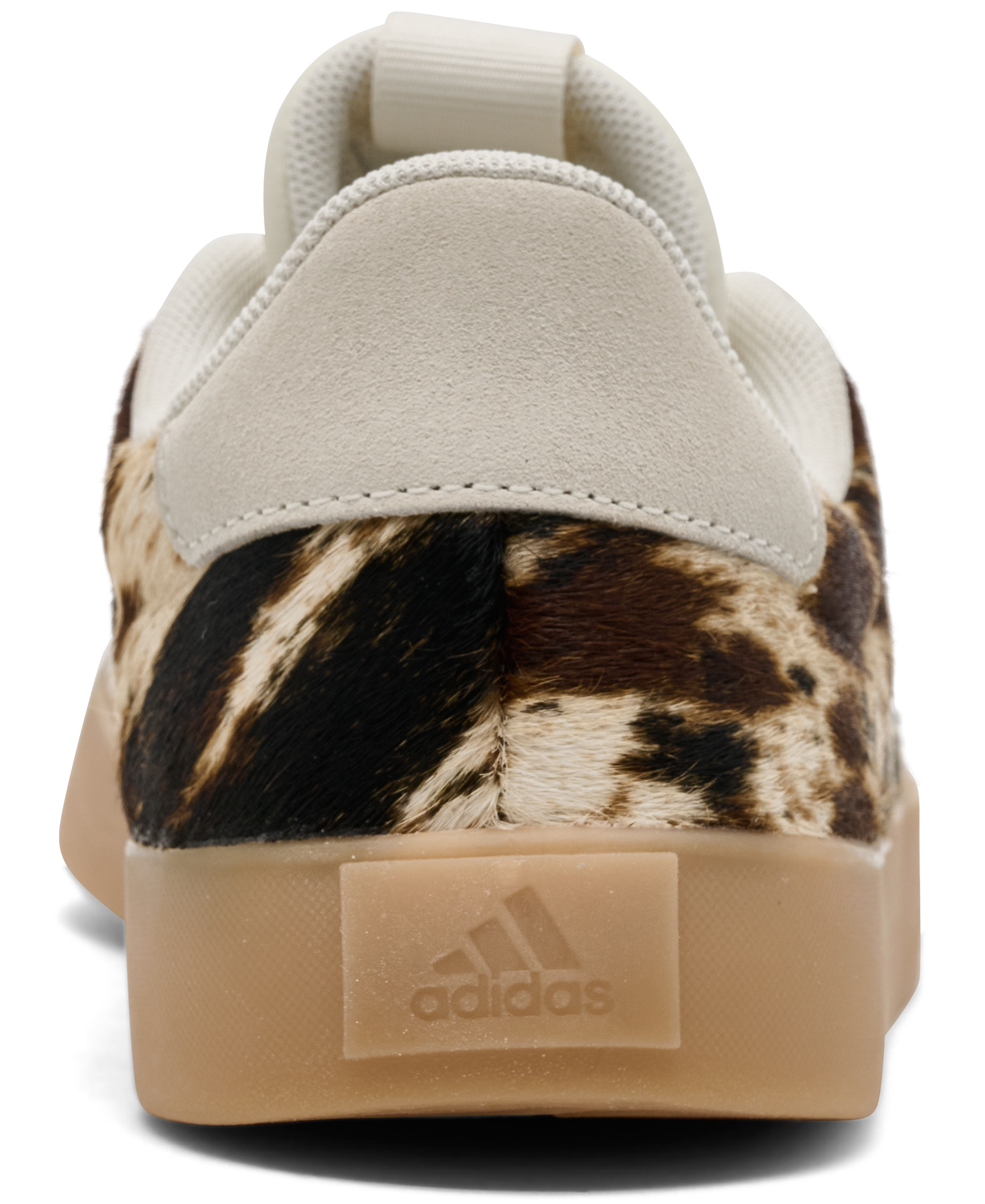 adidas Women's VL Court 3.0 Cow Print Sneakers - OffWhite, TraceBrown