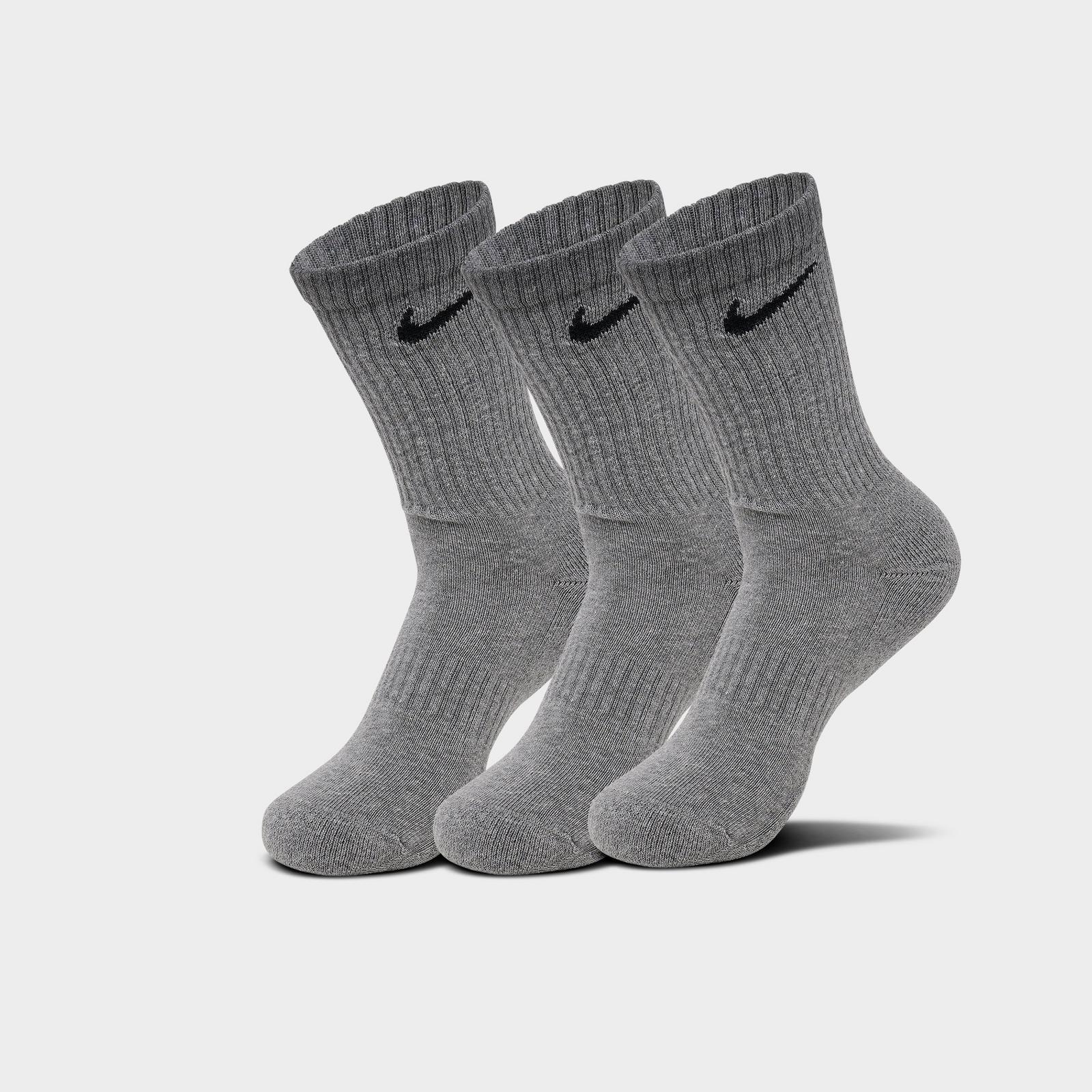 Nike Everyday Cushioned Training Crew Socks (3-Pack) - Grey