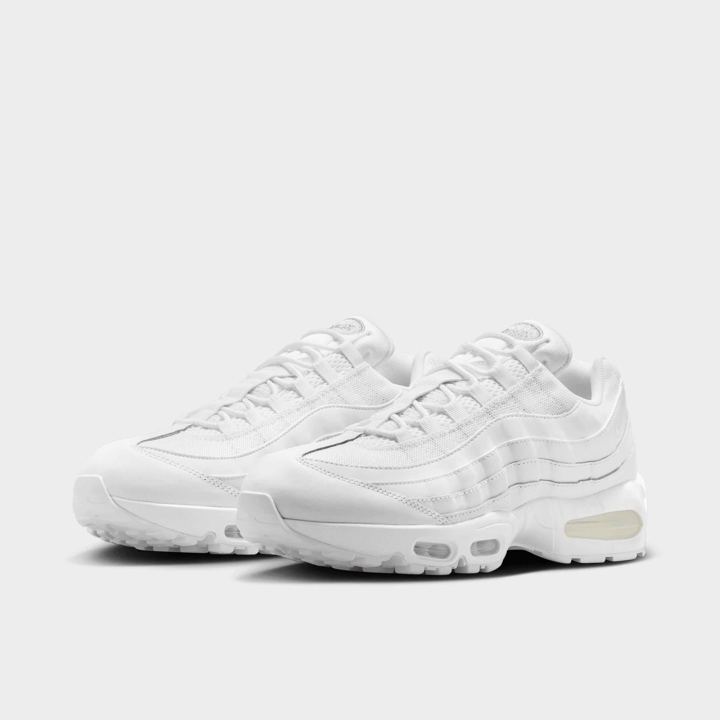 Men's Nithtke Air Max 95 Big Bubble Scorpion Casual Shoes - Part 2 - White/White/Pure Platinum/White - Both shoes facing left