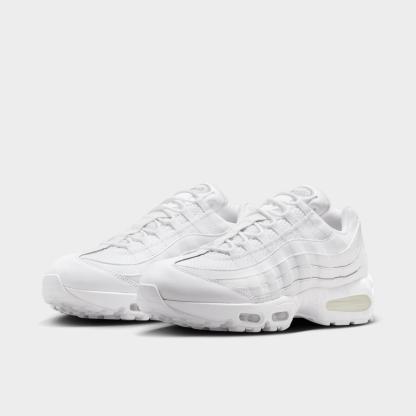 Men's Nithtke Air Max 95 Big Bubble Scorpion Casual Shoes - Part 2 - White/White/Pure Platinum/White - Both shoes facing left