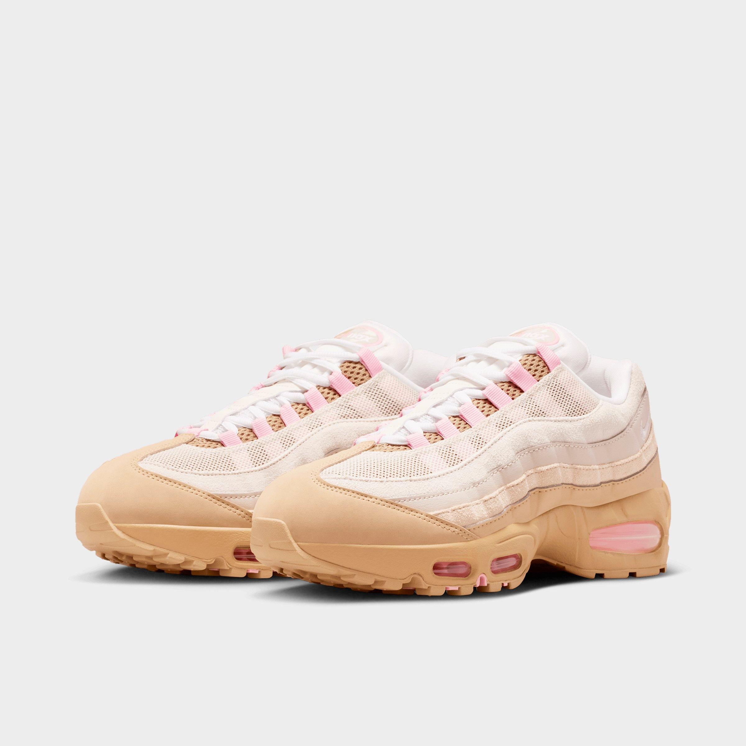 Women's Nithtke Air Max 95 Casual Shoes - British Khaki/Linen/Sanddrift/Phantom - Both shoes facing left