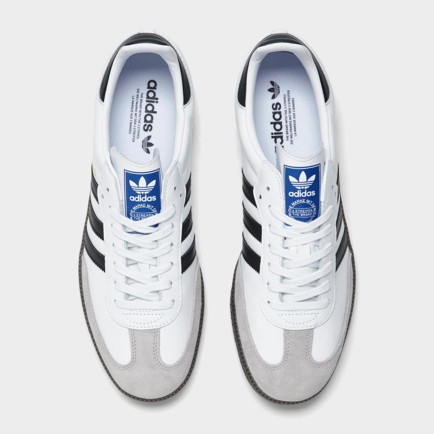 Men's adidas Originals Samba OG Casual Shoes - White/Black/Clear Granite - view 5