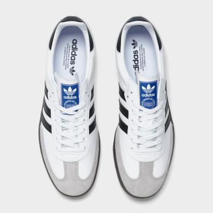 Men's adidas Originals Samba OG Casual Shoes - White/Black/Clear Granite - view 5