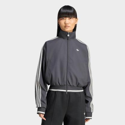 Women's adidas Originals Firebird Track Top - Utility Black/Cloud