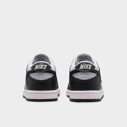 Little Kids' Nithtke Dunk Low Casual Shoes - Part 1 - Off Noir/Phantom/Sail/Black - Back view