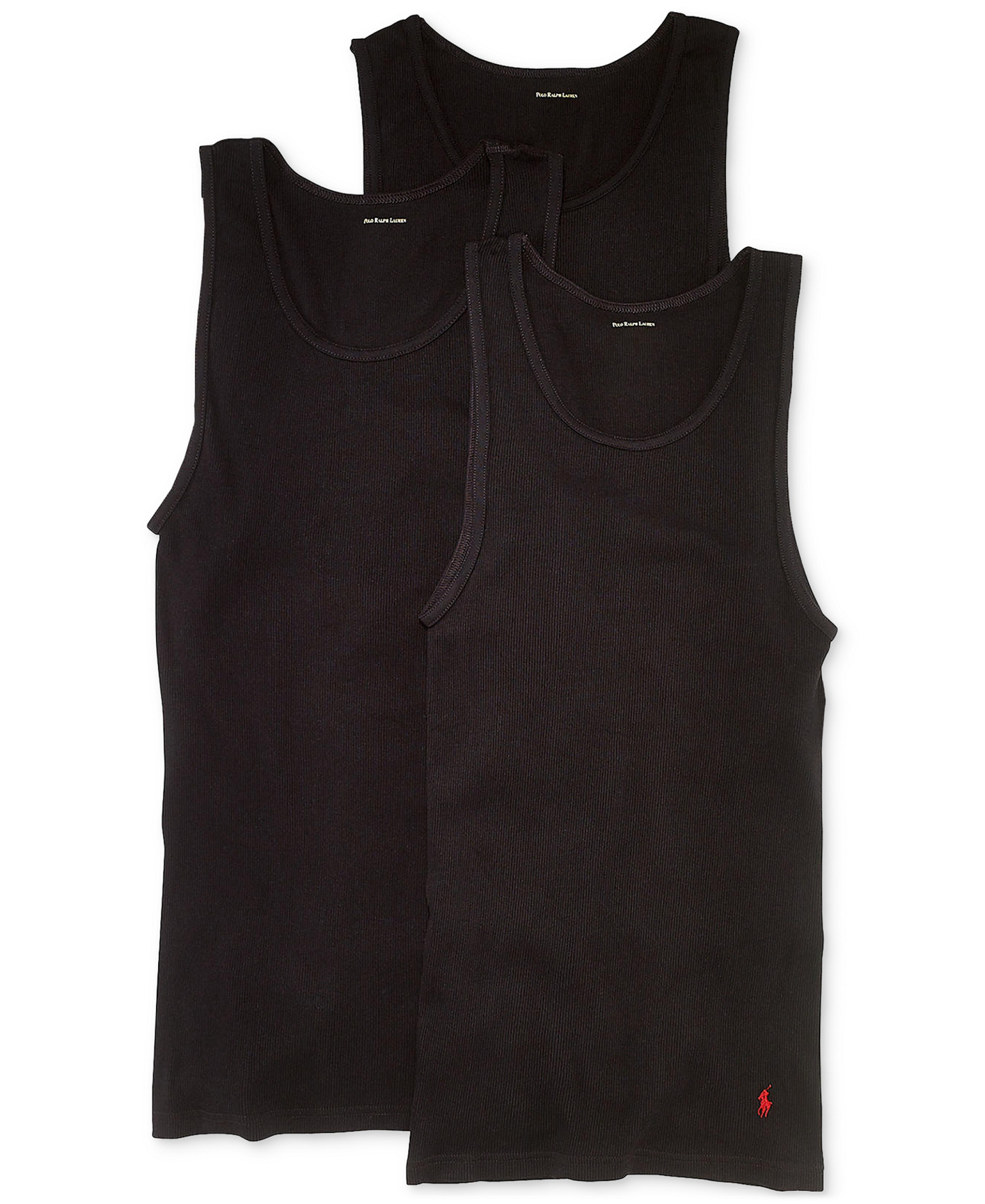 Polo Ralph Lauren Men's 3-Pack Classic-Fit Tank Tops - Polo Black