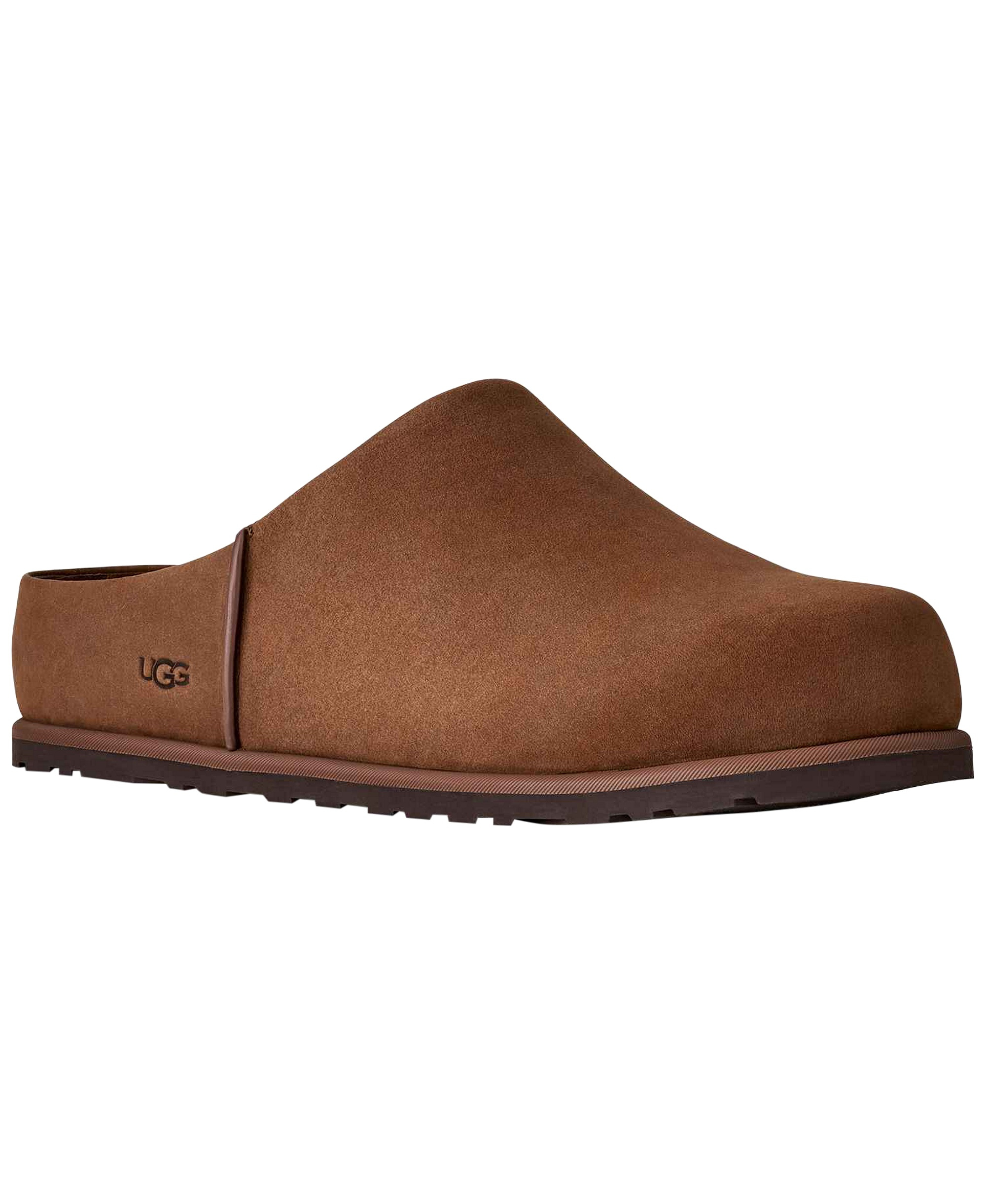 UGG® Men's Otzo Leather Clogs - Dark Chestnut