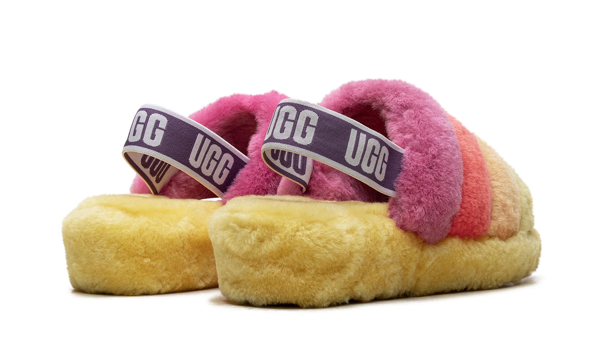 Fluff Yeah Slide WMNS "Rainbow Yellow" 1097169 PRYW - view 3