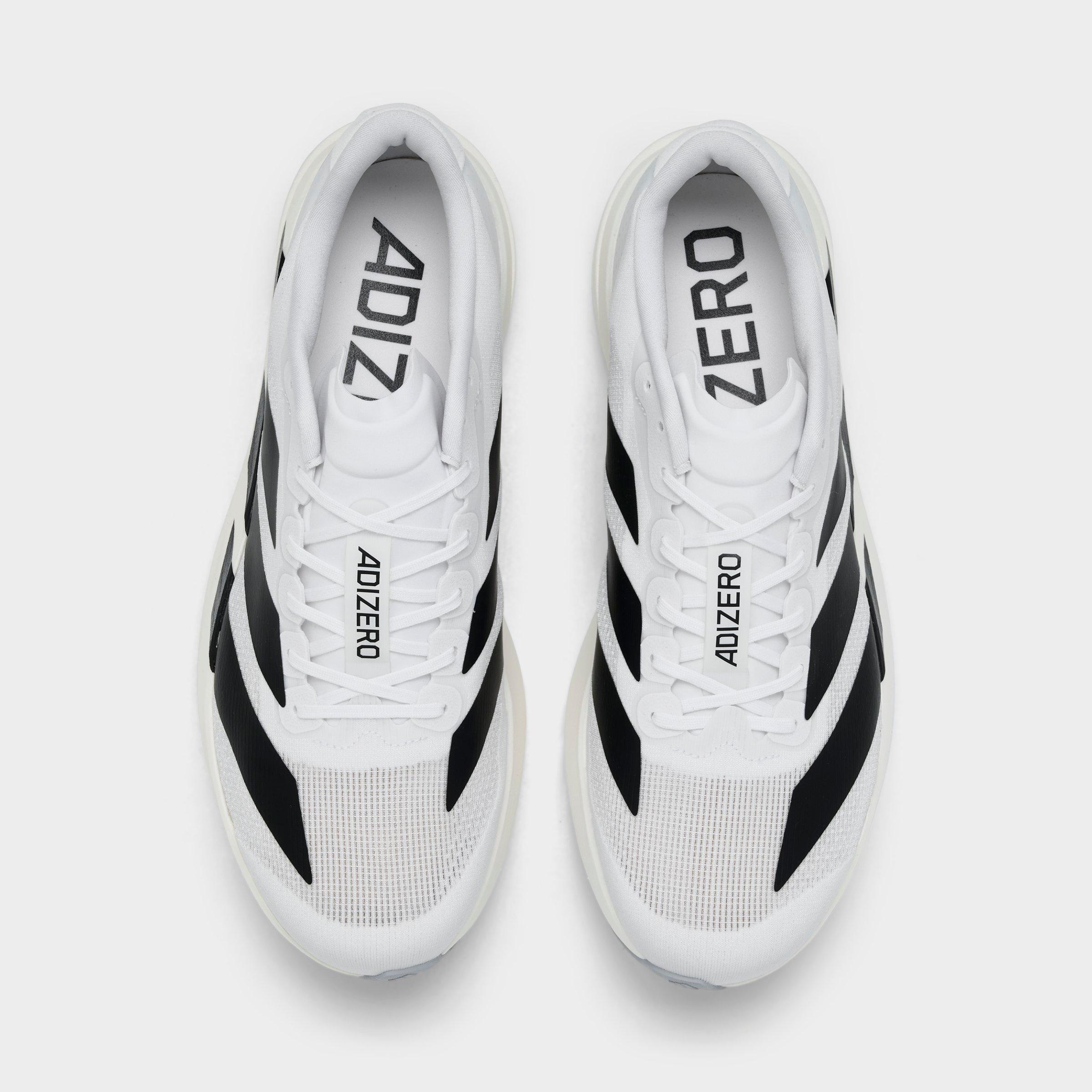 Men's adidas Adizero EVO SL Running Shoes - Part 2 - Cloud White/Core Black/Cloud White - Top view