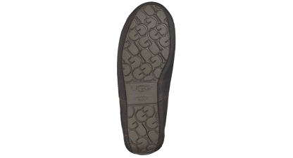 UGG® Men's Ascot Leather Moccasin Slippers - Dark Spice