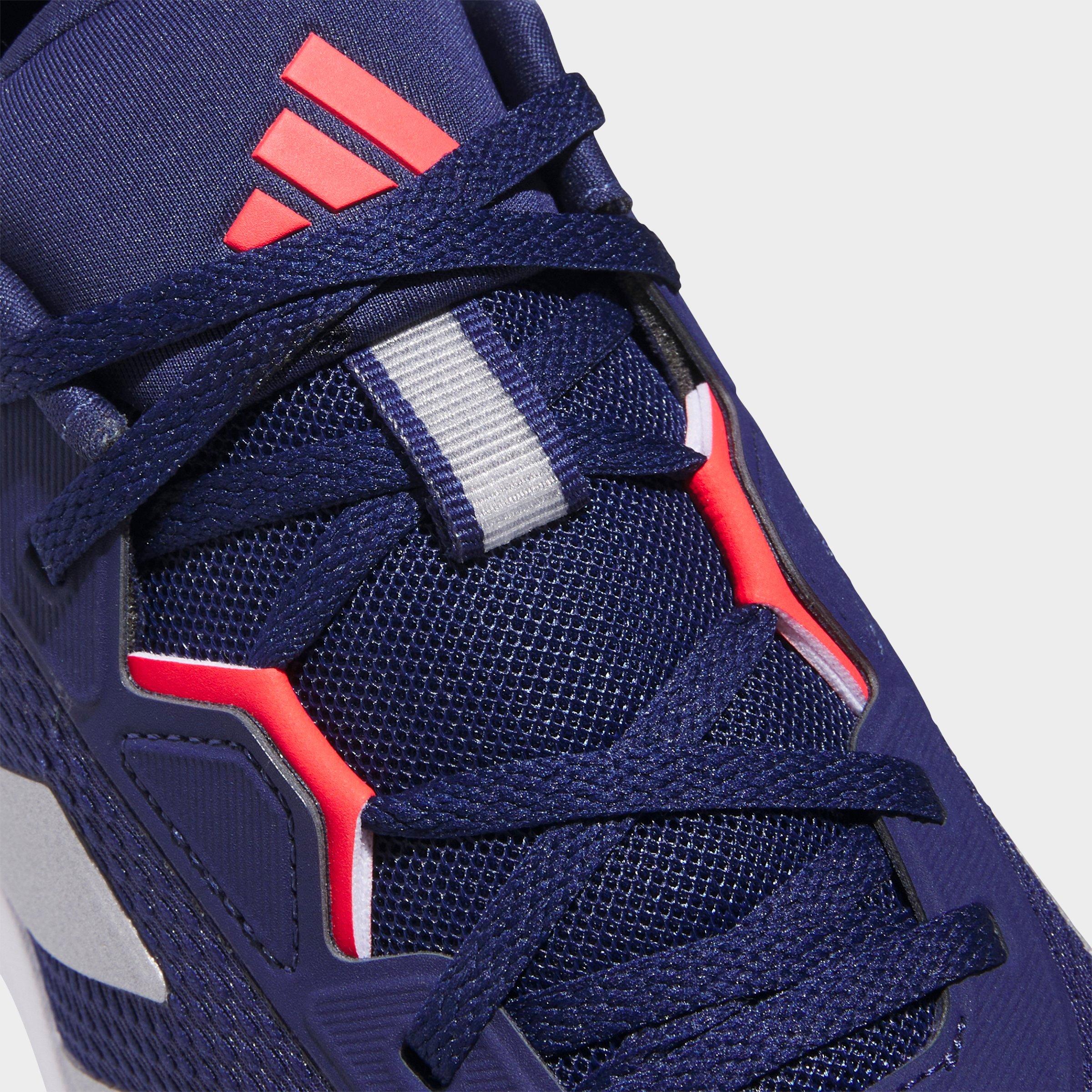 Men's adidas Galaxy 7 Running Shoes - Dark Blue/Silver Metallic/Lucid Red - Detail shot