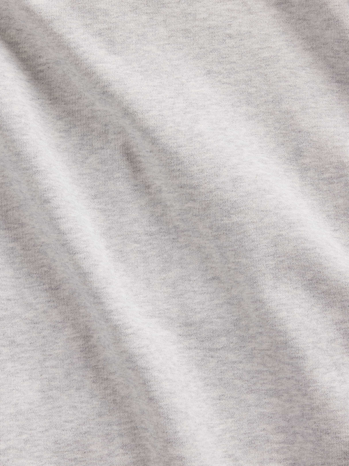 VintageSoft Terry Oversized Wedge Zip Hoodie - Heather grey