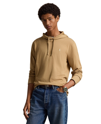 Polo Ralph Lauren Men's Hooded Jersey - Cafe Tan