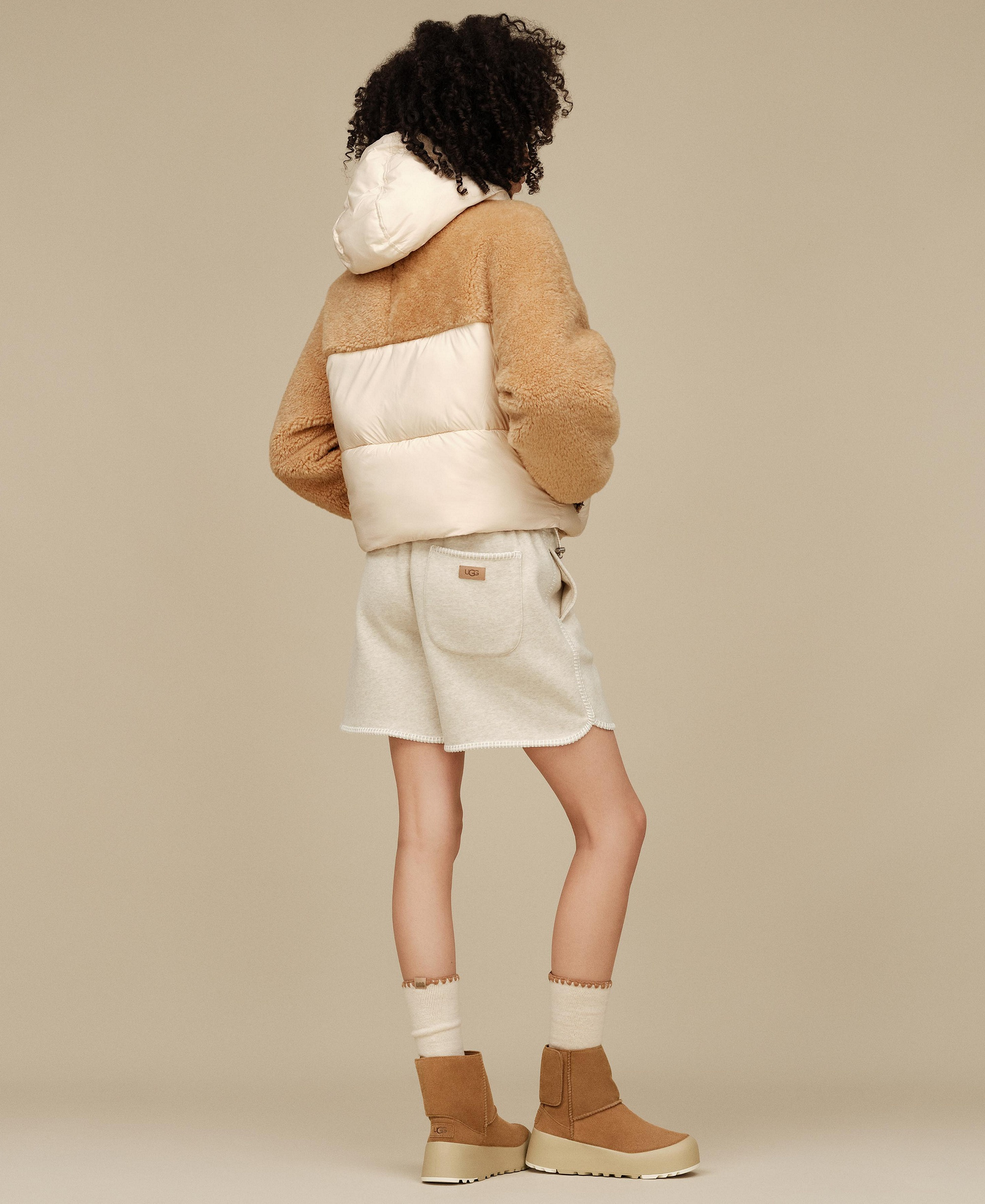 UGG Women's Mykah Puffer Jacket - Cream / Sand