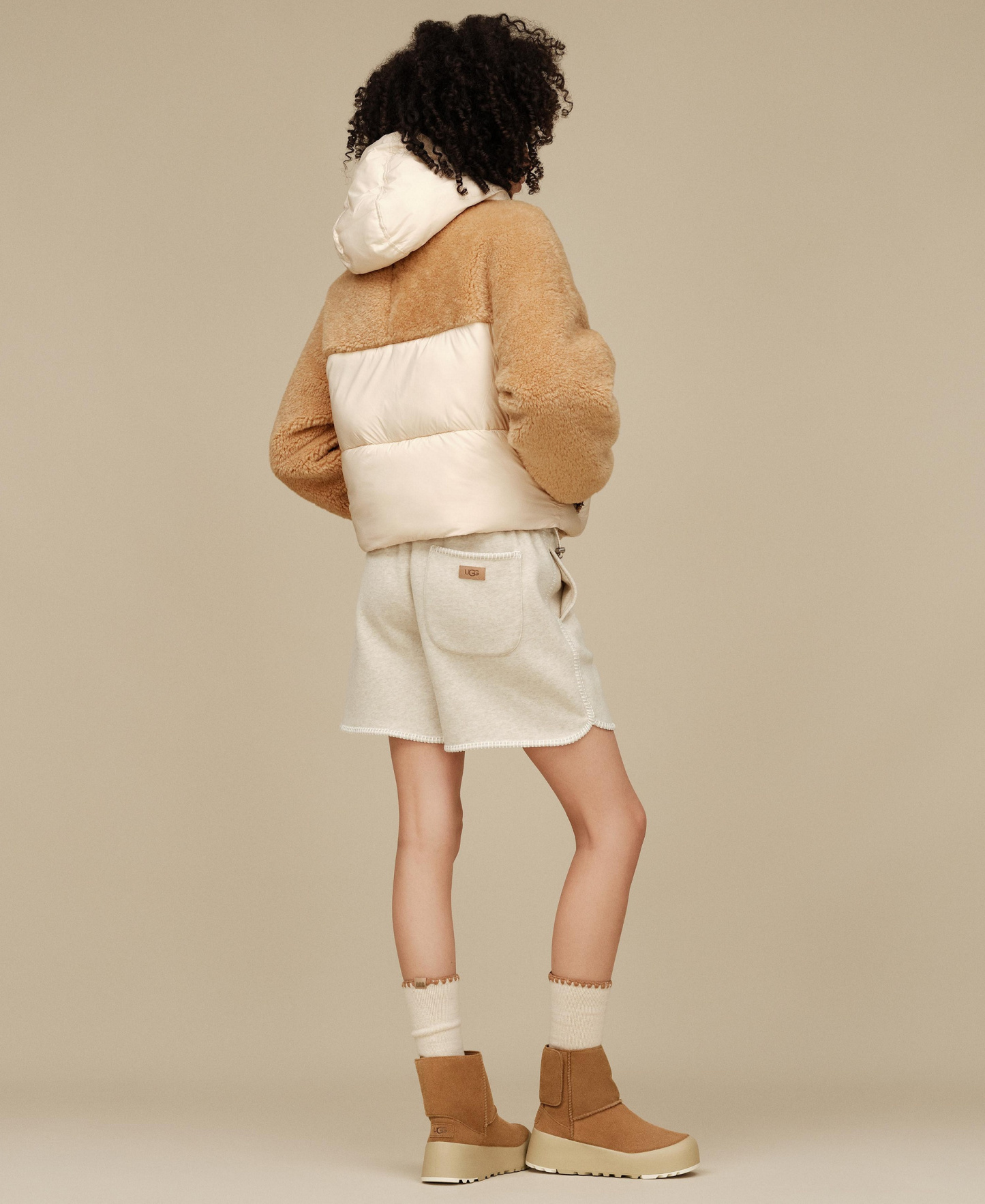 UGG Women's Mykah Puffer Jacket - Cream / Sand