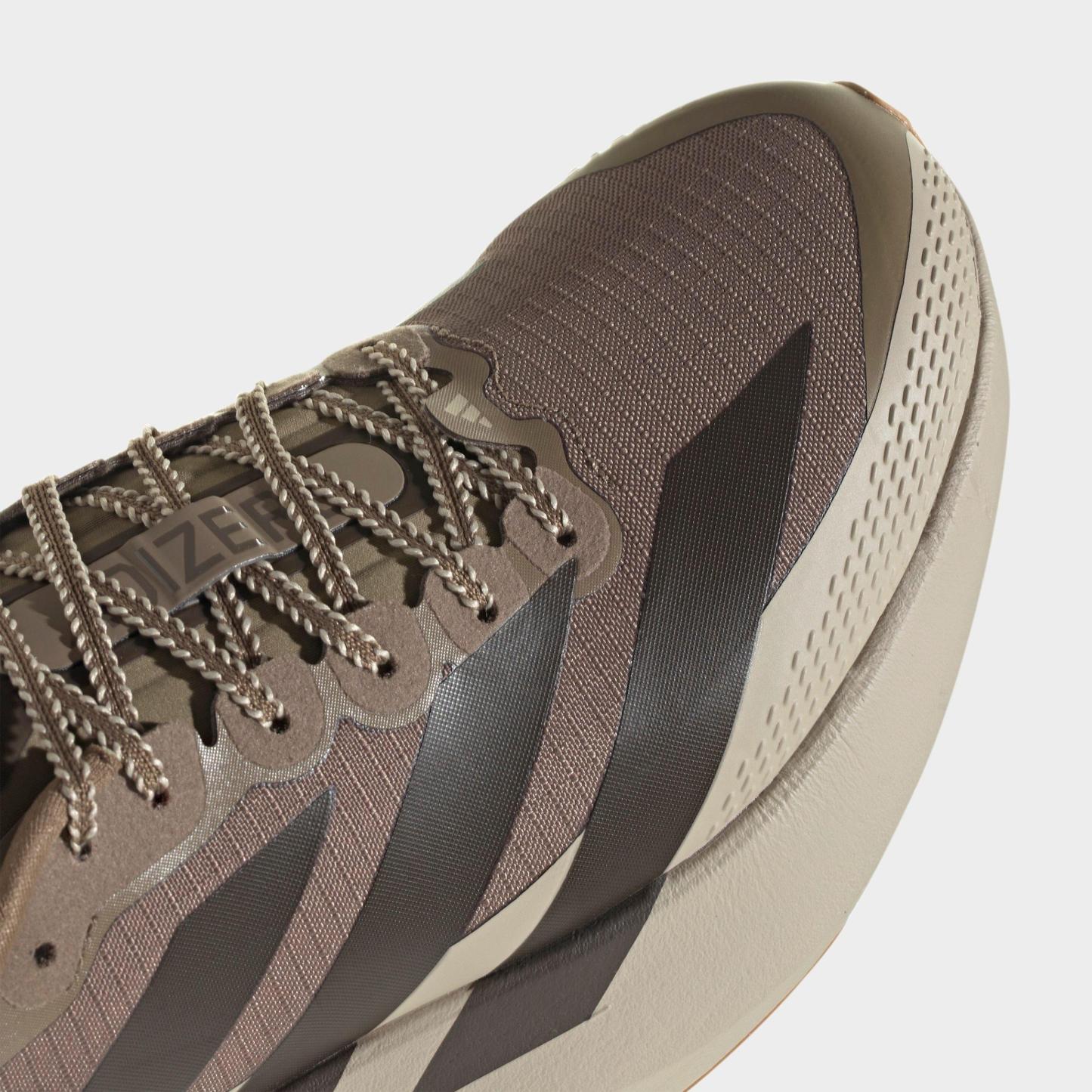 Men's adidas Adizero EVO SL ATR Running Shoes - Khaki/Shadow Olive/Khaki - Detail shot