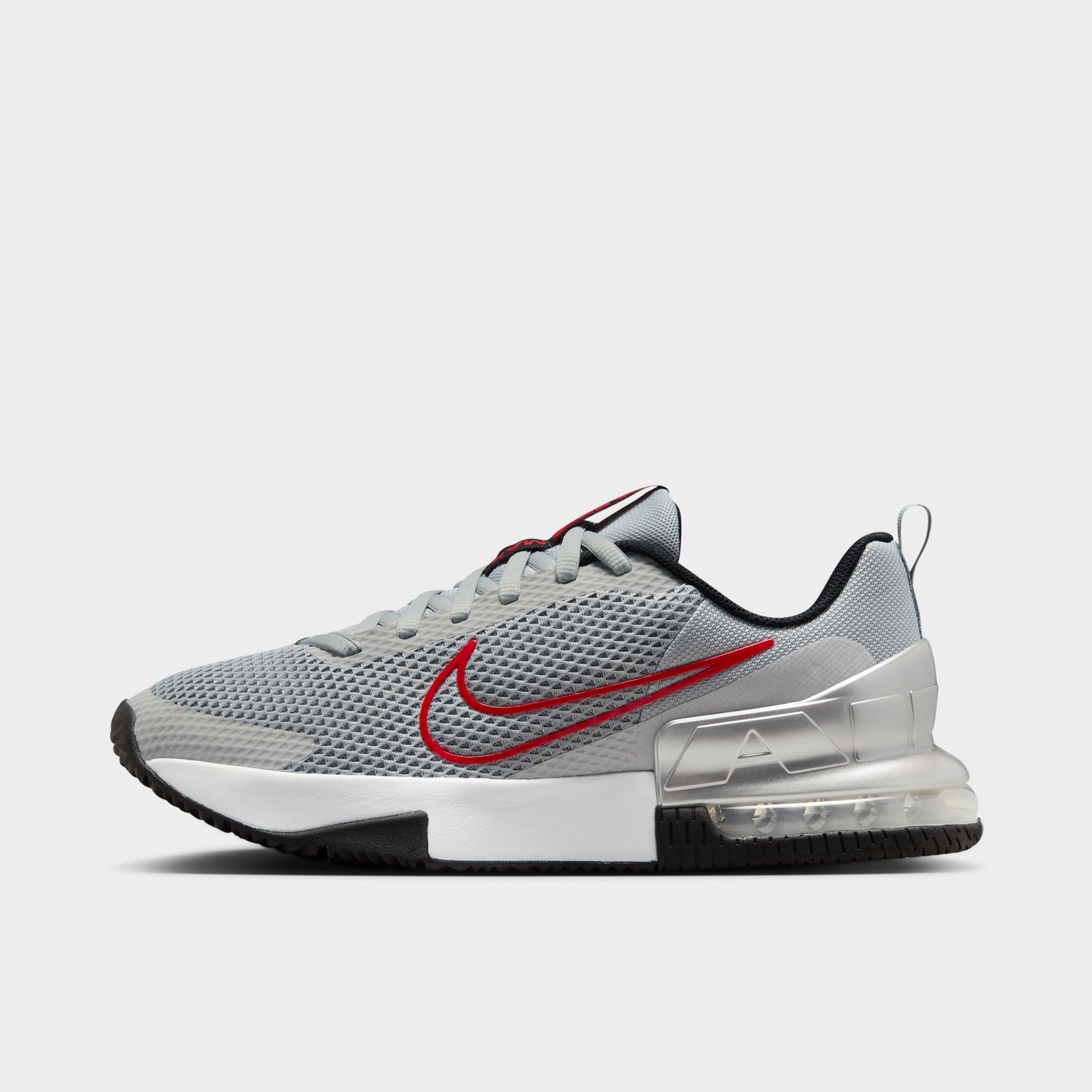 Men's Nithtke Air Max Alpha Trainer 6 Training Shoes - Part 1 - Flat Silver/Metallic Silver/Black/University Red - Left shoe facing left. Outside of the shoe.