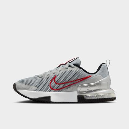 Men's Nithtke Air Max Alpha Trainer 6 Training Shoes - Part 1 - Flat Silver/Metallic Silver/Black/University Red - Left shoe facing left. Outside of the shoe.