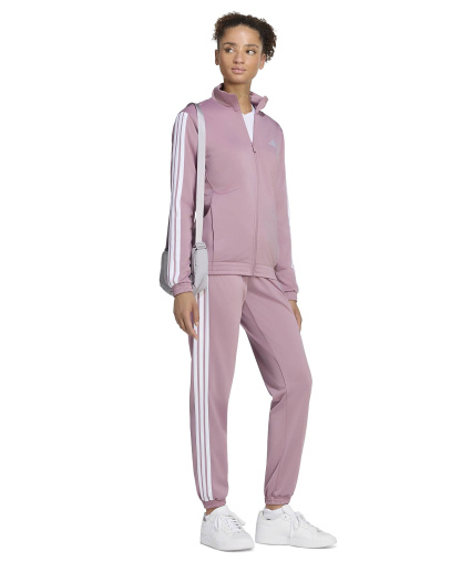 adidas Women's Tricot 3-Stripes Track Pants - Magic Mauve/white