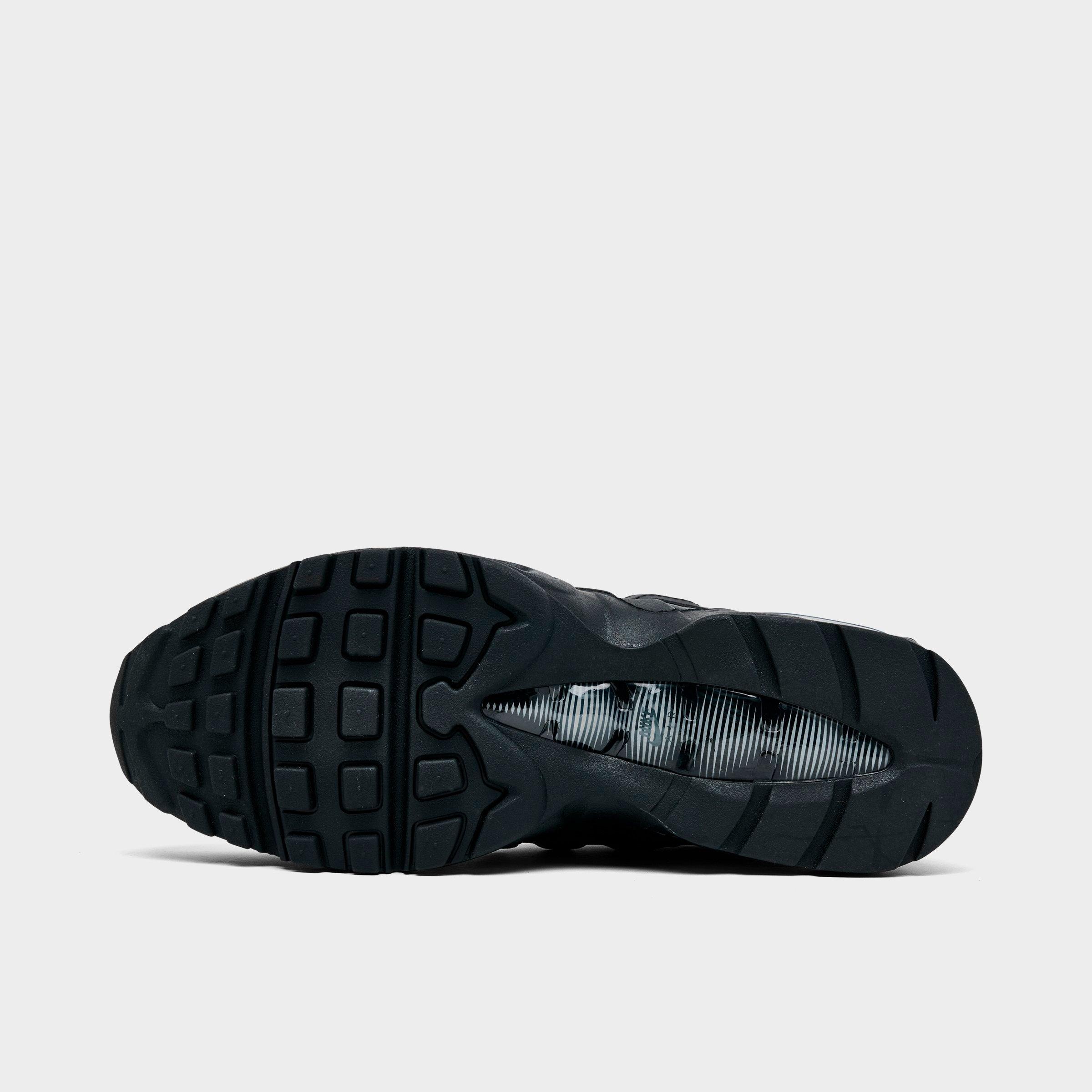 Men's Nithtke Air Max 95 Big Bubble Scorpion Casual Shoes - Part 2 - Black/Black/Anthracite/Black - Bottom view