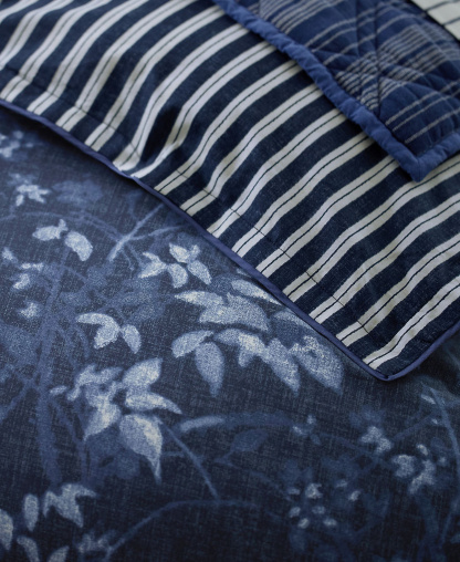 Lauren Ralph Lauren Caterina 3-Pc. Duvet Cover Set, Full/Queen - Navy