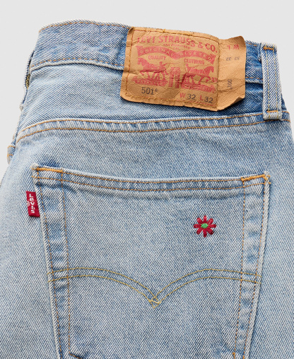 Levi's Men's 501 Straight-Fit Button Fly Stretch Jeans - Fix the car
