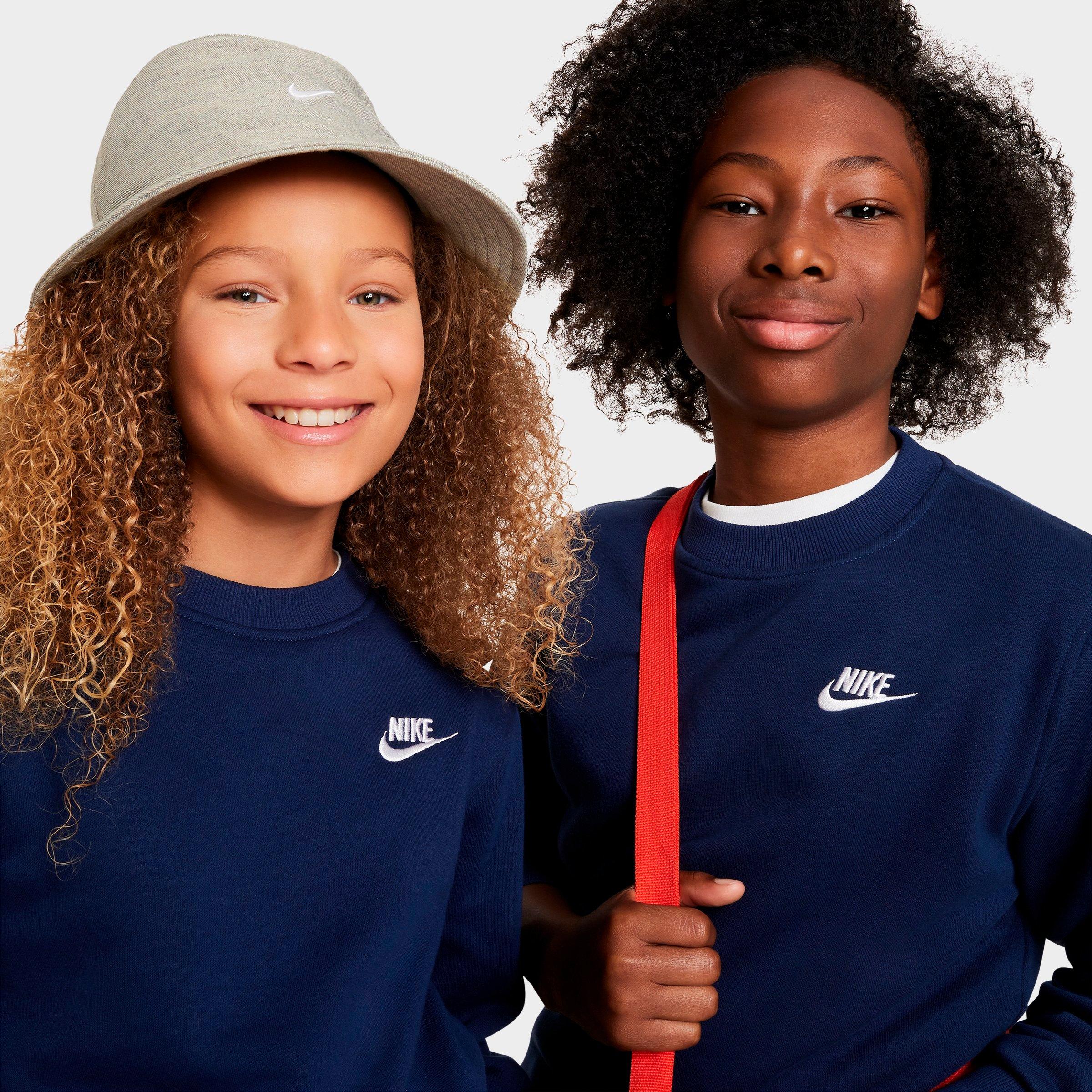 Big Kids' Nithtke Sportswear Club Fleece Sweatshirt - Midnight Navy/White