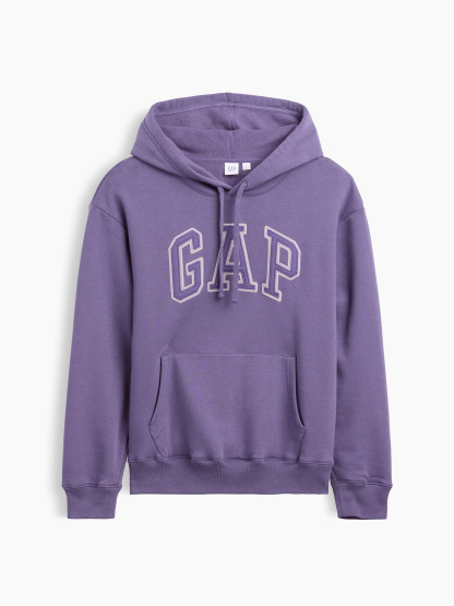 Relaxed Gap Logo Hoodie - Grape purple