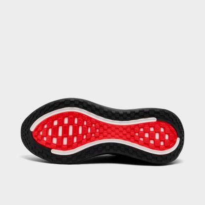 Men's Nike Vomero Plus Running Shoes - Black/Black/Bright Crimson/Wolf Grey
