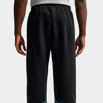 Men's Nithtke Standard Issue Brushed Skull Basketball Pants - Black/Light Current Blue/Pale Ivory
