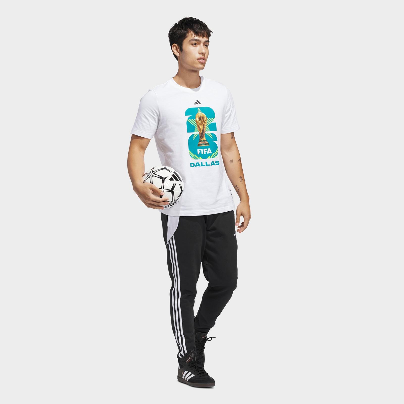 Men's adidas Soccer FIFA World Cup 26™ Host City Dallas Graphic T-Shirt - White - view 2