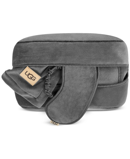 UGG® Raegan 3-Piece Throw, Eye Mask and Case Gift Set - Charcoal