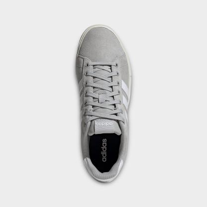 Men's adidas Daily 4.0 Casual Shoes (Big Kids' Sizes Available) - Part 2 - Grey/Cloud White/Off White - Top view