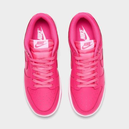 Women's Nike Dunk Low Casual Shoes - Hyper Pink/White/Hyper Pink