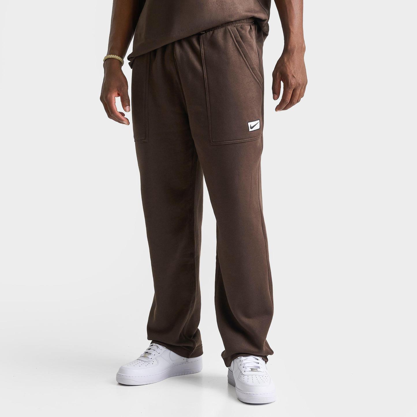 Men's Nithtke Sportswear Swoosh Box Fleece Sweatpants - Baroque Brown/Sail