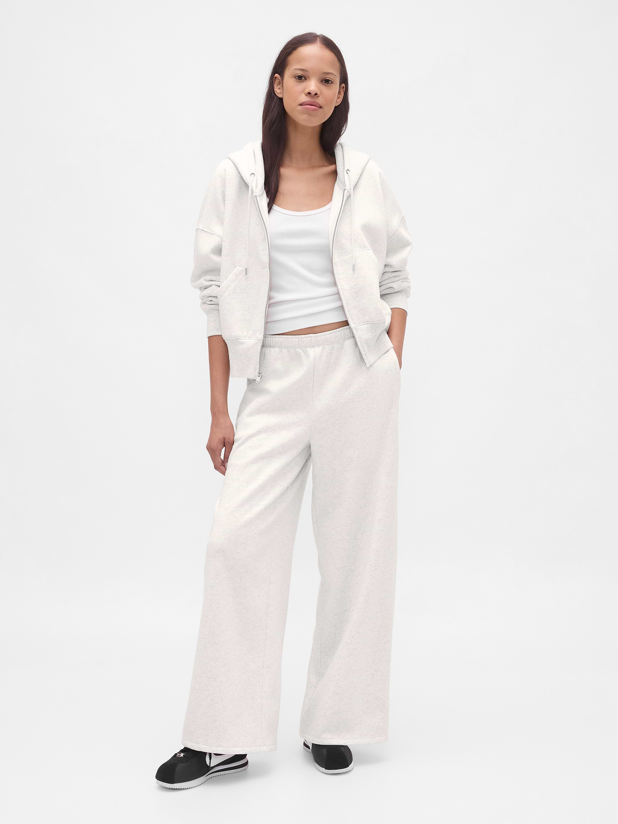 VintageSoft Baggy Sweatpants - Pale heather grey