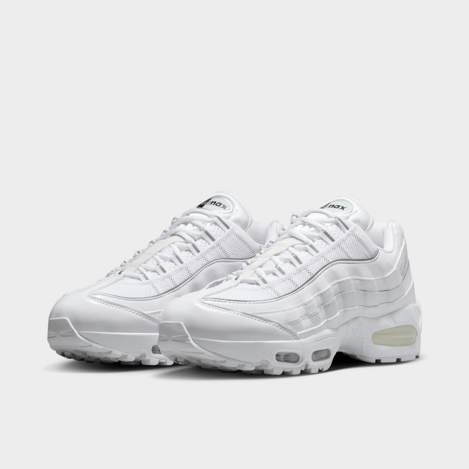 Women's Nike Air Max 95 Big Bubble Casual Shoes - White/Black/Reflect Silver/Metallic Silver