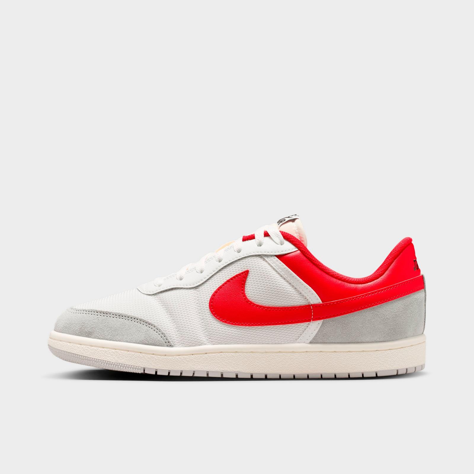 Men's Air Jordan Skyline Low Casual Shoes - Summit White/University Red/Light Smoke Grey/Black - view 1